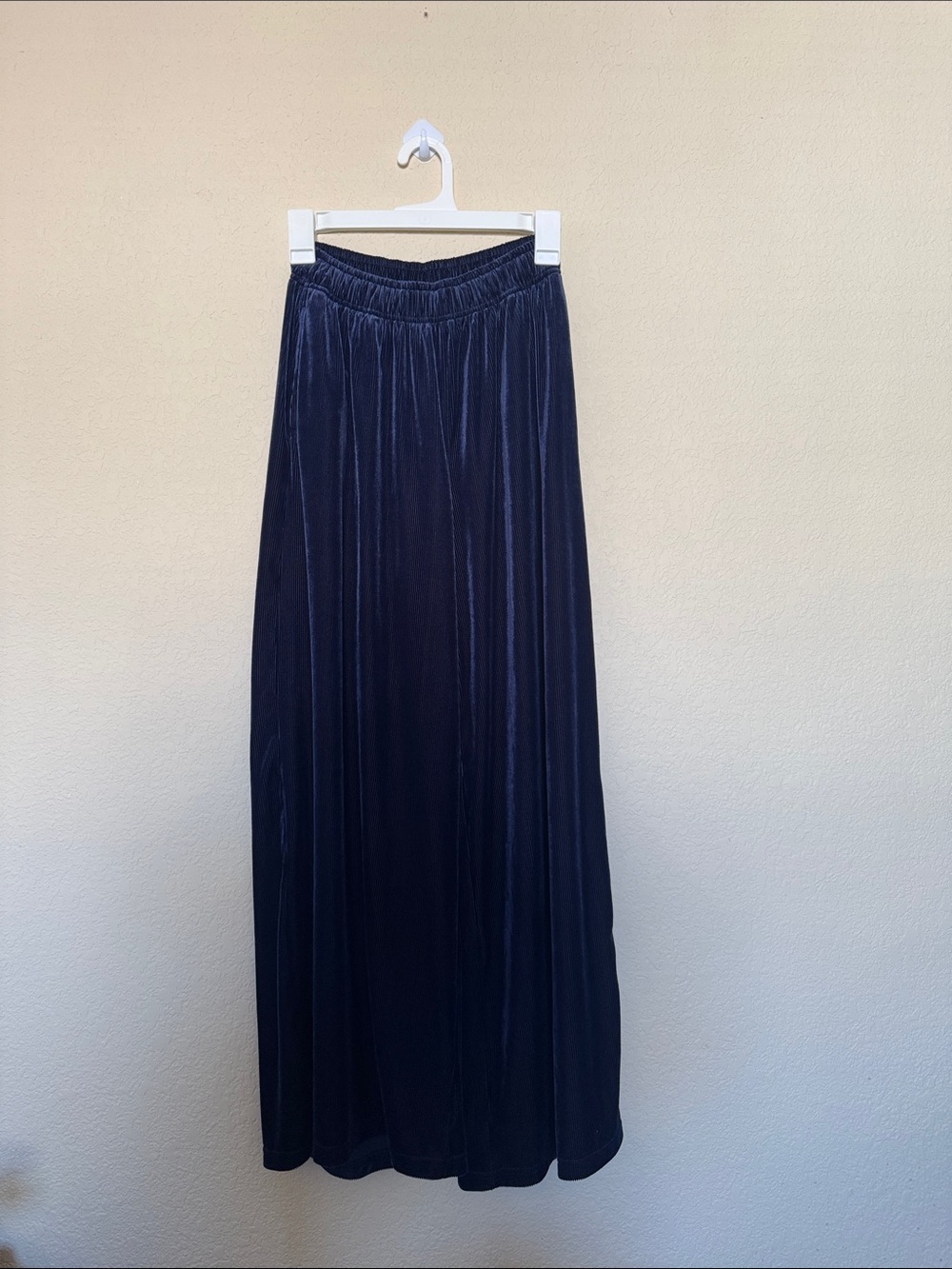Offline by aerie Navy Velvet Wide Leg Pants